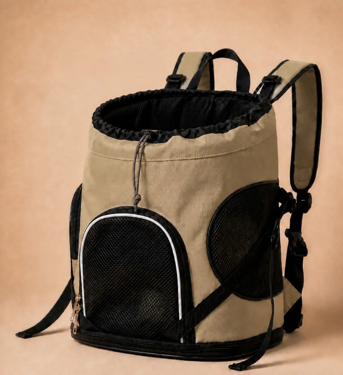 Porte-Chat Ventral & Dorsal - Canvas Imperméable, Ouverture Zénithale