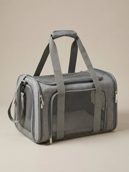 Sac de Transport Chat Cabine Avion — Bandoulière Souple Format M (40 × 25 × 25 cm)