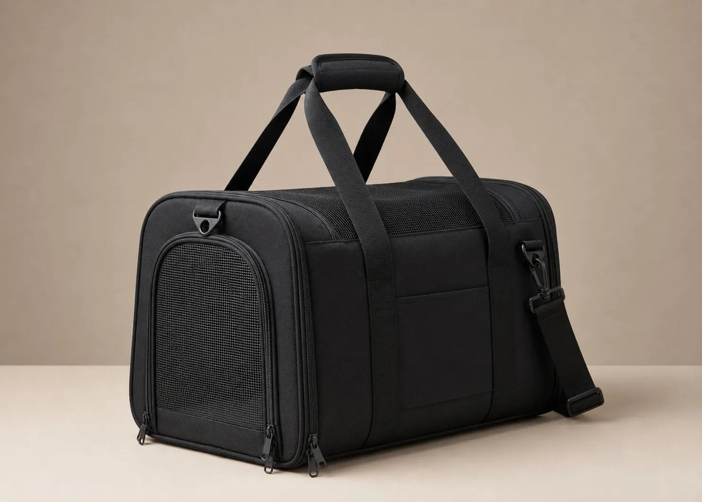 Sac de Transport Chat Cabine Avion — Bandoulière Souple Format M (40 × 25 × 25 cm)